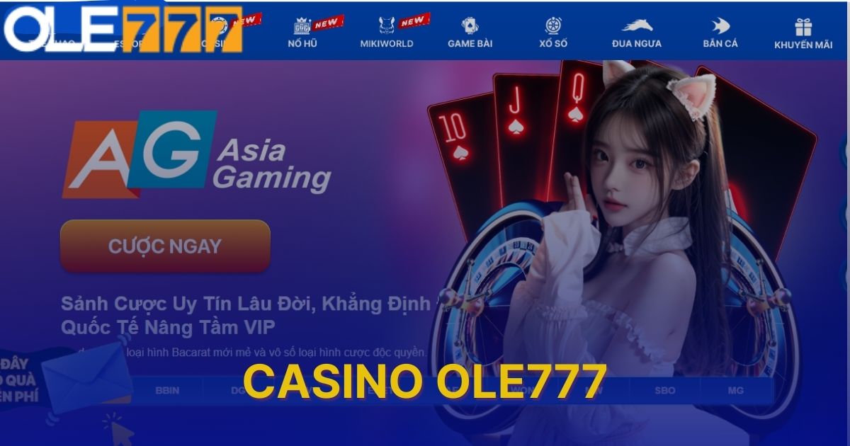 Khám phá các tựa game casino online OLE777 hấp dẫn